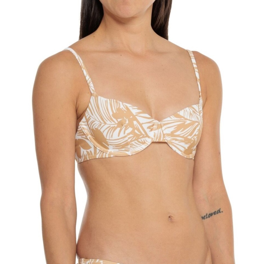 NWT- Madewell ‘Palm Leaves’ Underwire Bikini Top